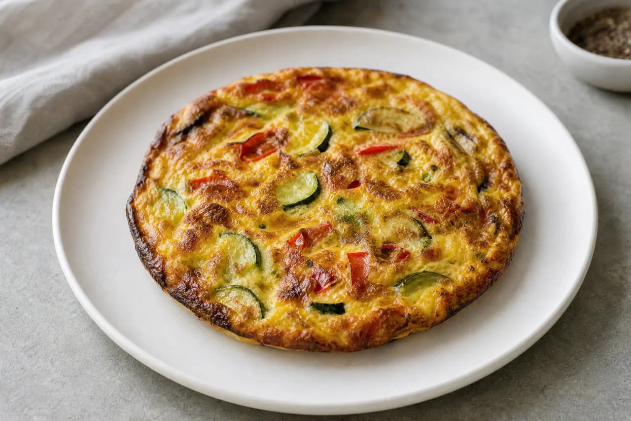 Gemüse-Frittata, angerichtet