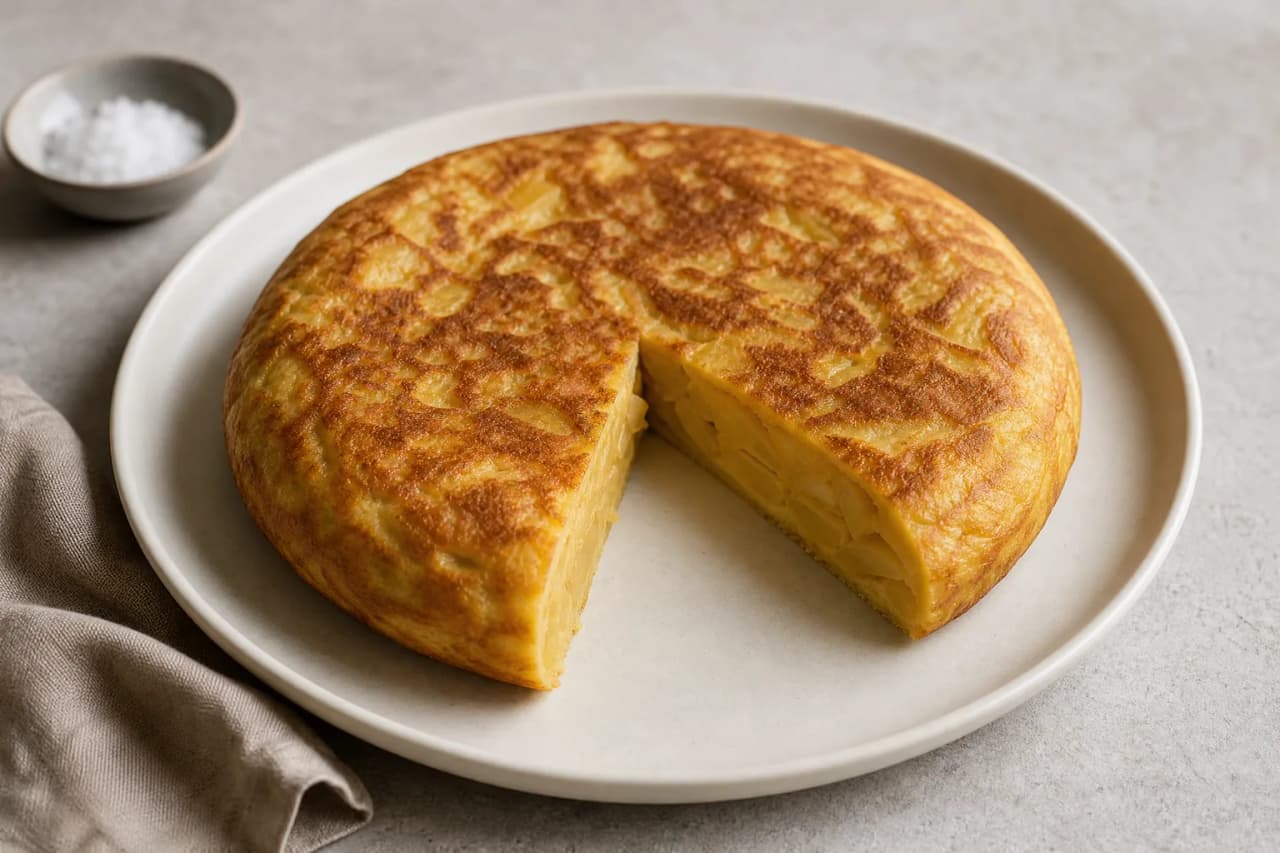 Tortilla Española, angerichtet